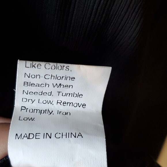 BLACK SHIFT DRESS WITH LACE BELL SLEEVES FLOWY A-LINE SIZE LARGE SWING TRAPEZE - Picture 8 of 10